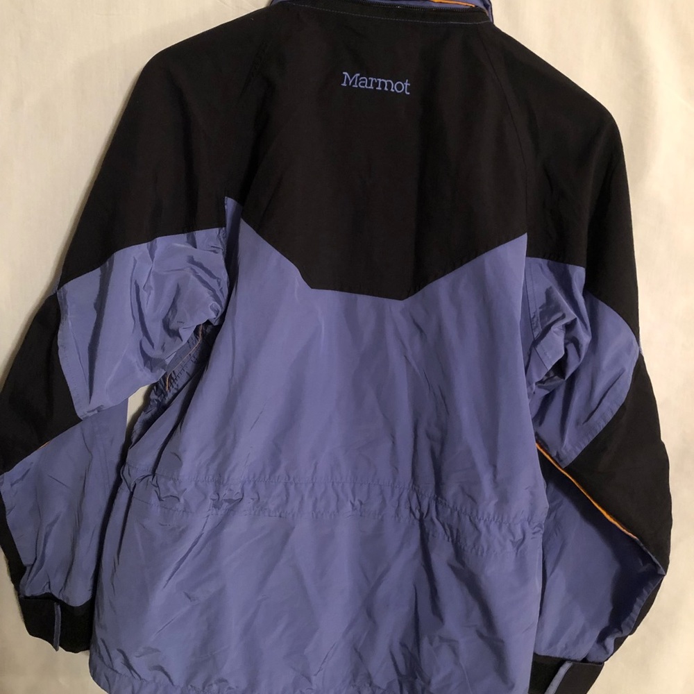 Marmot Blue , Black Waterproof Zip Up Women’s Coat - Picture 3 of 6